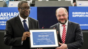 Denis Mukwege a Martin Schulz. PHOTO: © European Union 2014